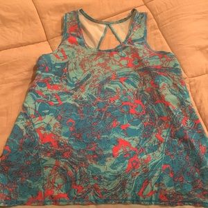 NWOT Ivivva Blue and Pink Tank Top Size 10 y